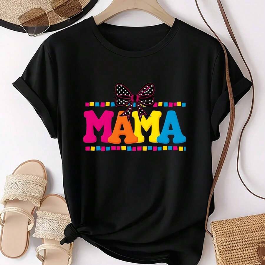 Camiseta para Parejas con Diseño de Osito de Trapo y Corazón - Negro - Ver 1
