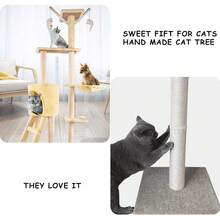 Cuerda de Sisal Natural para rascar el árbol, repuesto de 6mm de diámetro para recuperar la torre del árbol del gato DIY - 5 metros - Ver 4