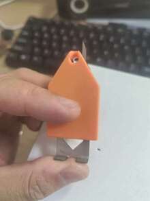 1 pieza Gancho de anclaje de línea de tiza con una sola mano, herramienta de diseño portátil, utilizada para construcción en solitario, gancho de fijación instantánea con resorte, clip de línea de tiza sin clavos adecuado para enmarcado, carpintería y pisos - A - Ver 3
