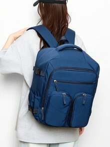 1 Piece Ryanair Approved Carry-On Backpack, 180° Full Opening With Independent Shoe Compartment For Business & Travel - Multicolor - View 5