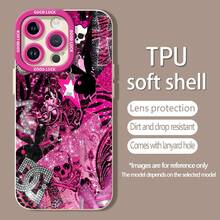 y el conejito de  punk rosafunda de teléfono Fundas compatibles con ,Apple,VIVO,OPPO,,, y Honor.Fabricadas en silicona TPU,ofrecen protección contra golpes y caídas.correa para celular - Blanco - Ver 5