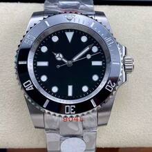 High-End  Submariner Series 40mm Fully Automatic Mechanical Luxury Men's Watch, Popular In Cross-Border Foreign Trade - Black Ring, Black Dial, Black Tape - View 2