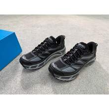 HOKA ONE ONE 男女款春夏 Mafate 2 戶外休閒鞋 MAFATE SPEED 2 緩震跑鞋 透氣輕量 - 黑色/城堡灰 - 查看 4