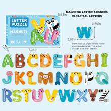 Magnetic Puzzle Refrigerator Magnets For Children Early Education Cognitive Blackboard Magnetic Stickers Numbers Letters Educational Fun Toys - Multicolor - View 3