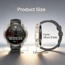 KENPANG Offline Map Men's Smartwatch, Built-In GPS, Downloadable Offline Maps, Navigation Without Phone, 5ATM Waterproof, Swimming Sports Watch, 170+ Sports Modes, Outdoor Compass/Altimeter/Barometer, Wireless Calling, Message Notifications, Weather Forecast, GPS Positioning. 1.43-Inch 460*460 Ultra-Clear AMOLED Screen. Zinc Alloy Anti-Drop Dual-Color Case. Men's And Women's Fitness Tracker, Compatible With IOS And Android - View 12