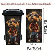 1pc Funny Animal Series Trash Can Sticker, Includes 3D Monkey, Panda, Cat, Rabbit Patterns, PVC Self-Adhesive Material Suitable For Outdoor Trash Cans - Multicolor - View 35