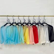 Women Lightweight Cardigans - Apricot - View 1