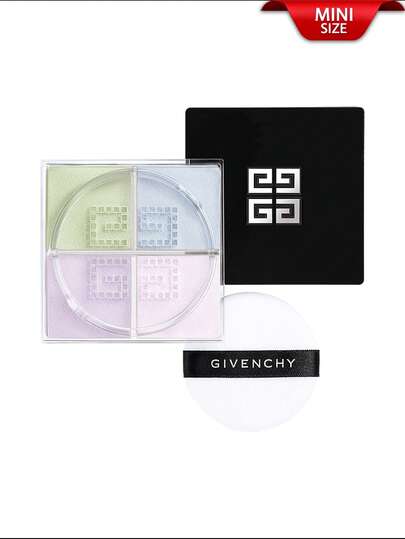 Givenchy 纪梵希 Prisme Libre 四色迷你蜜粉 01 Mousseline Pastel，3克/0.1盎司 | 升级版超细定妆粉，打造24小时持久哑光妆效，12小时长效遮瑕 | 全天自然柔焦效果，提升肌肤自然光泽 | 轻盈透气配方，打造裸妆妆效