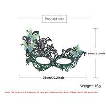 Halloween Rhinestone Butterfly Mask - Sparkling Butterfly Shape With Bright Rhinestone Embellishments, For Masquerade, Cosplay Dress Up - Red - View 7
