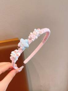 1pc Cute Cartoon Headband With Anti-Slip Strip, Toothed Decorative Hair Clip, Anti-Slip Function Hair Accessory, Cartoon Headpiece - Multicolor - View 7