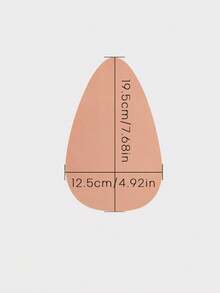 4pcs/Set Women's Plus Size Non-Woven Fabric Teardrop Lift-Up Invisible Seamless Nipple Covers, Suitable For Wedding Dress Photography, Etc. - Multicolor - View 7