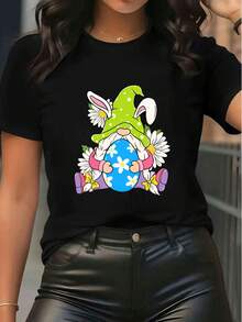 Women T-Shirts - Black - View 6
