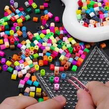 1/4/1000/3000顆彩色熔珠與多形狀模版套裝－DIY手工創意套件，適用創意專案、珠寶飾品、居家裝飾、禮品與藝術活動 - 顏色隨機 - 查看 5