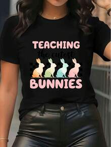 Women T-Shirts - Black - View 6