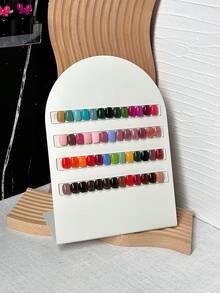 1 pieza Estante magnético arqueado para exhibición de salón de uñas, Tablero de almacenamiento de esmalte de uñas de arte de hierro - Multicolor - Ver 4