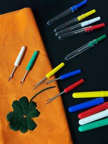 [4/5pcs]Small Seam Ripper, Full Color And Semi-Color Options, Rich Color Palette, High Visibility; Suitable For Home Use To Remove Tag Stitches, Trim Loose Threads, Unpick Seams, Essential Household Accessory, Popular Tool For Students - Small Thread Remover - View 6