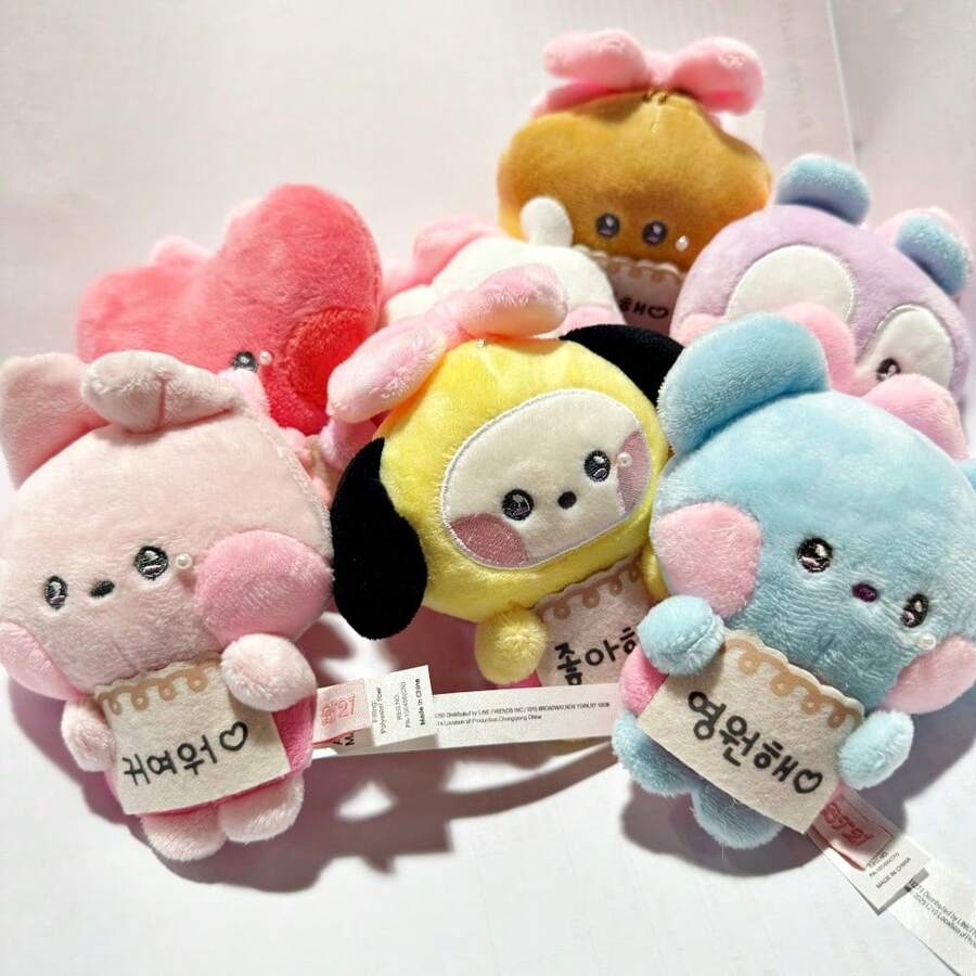 10cm Anime Character Series Cute New Pearl Bow Design Kin-Chan Figurine, Fashion Accessory, Christmas And Birthday Gift For Friends