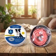 Pet Protection Enhanced Large Dog Flea And Tick Control Set And Collar, Odorless And Non-Greasy, Waterproof, Can Eliminate Fleas, Ticks And Larvae, 1pc. 1pc. Gift Choice For Pet Lovers - Pink - View 9