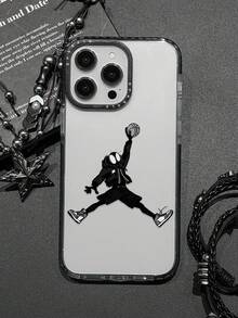 1個跳躍男孩印花歐美肖像運動風圖案手機保護殼，適用於Apple iPhone11/12/13/14/15/16/16PRO/16PROMAX, GalaxyA05/A15/A25/A35/A53/A54/A55/S23/S24 - 彩色 - 查看 3