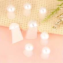 Set Of 8 Cute Nail Separators - Unscented Gel Pads, Used To Separate Nails, Providing Tools For Healthy Nail Growth During Nail Trimming, And Offering Beautiful Nail Decoration, Providing Long-Lasting Decorative Effects For Manicures - White - View 3