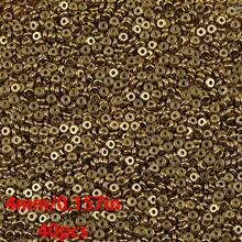 [Stainless Steel Spacer Beads] 40/100pcs Stainless Steel 2D Flat Round Spacer Beads| DIY Jewelry Making Decorative Loose Beads For Necklaces And Bracelets Accessories - Stainless Steel 4mm 100 Pcs - View 7
