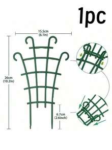 Soporte para plantas trepadoras, marco de soporte para plantas, puede conectarse para usar, resistente y duradero, fácil de crear un jardín vertical interior y exterior - Verde - Ver 10