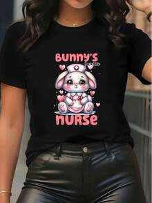 Women T-Shirts - Black - View 6