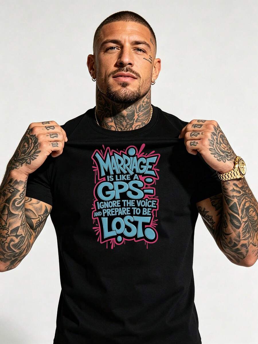 Camisetas de hombre - Negro - Ver 1