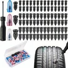 64/32/22pcs Vacuum Tire Repair Nails Mushroom Plugs For Car Electric Bike Motorcycle Quick Fix Puncture Tool Portable Durable Patch Accessory Easy Use Handy Essential For Roadside Emergencies - Multicolor - View 2