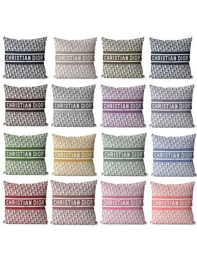 Pillowcase, 1pc 18*18 Inch Luxury Cushion Cover, Soft Breathable Fabric Decorative Throw Pillow Cover, Suitable For Sofa, Bench, Chair, Living Room, Bedroom, Office, Outdoor Patio And Balcony Decor, Elegant Home Decor Pillowcase, Suitable For Car Interior Styling, Wedding Party Decor, Birthday Celebration, Holiday Home Decor, Housewarming Gift And Daily Interior Decor