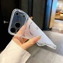 Anti-Slip Shiny Translucent Soft Phone Case, Suitable For IPhone 17/16/15/14/13/12/11 Pro/Pro Max/Plus Series, Shock-Proof Anti-Scratch Soft Shell, Compatible With Wireless Charging - Black - View 6