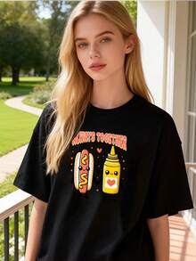 Women T-Shirts - Black - View 6
