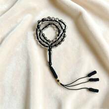 1 pieza Set de 51 piezas de pulsera de cuentas acrílicas, decoración de borlas hecha a mano, adecuada para uso diario y de oración de hombres (TASBIH) - Acrílico de 1051 líneas - Ver 12