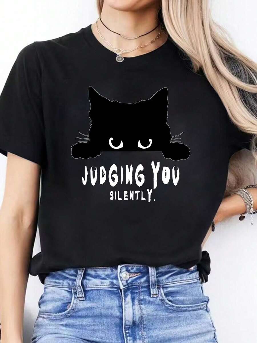 Women T-Shirts - Black - View 1