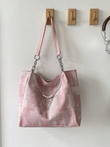 New Fashion Handbag For Women, Versatile Commuter Tote Bag With Large Capacity, Shoulder Bag - Multicolor - View 9