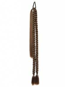 合成長扭編馬尾接髮 30英吋 防糾結拳擊編髮接髮 女用日常髮飾 附橡皮筋彈力髮圈 - 彩色 - 查看 10