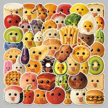 1/30pcs/Set Cute Tongue-Out Food Stickers - Fun Cartoon Fruit And Snack Decals. These Waterproof Vinyl Stickers Are Unique And Perfect For Water Bottles, Laptops, Journals, DIY Projects, Refrigerators, Lunch Boxes, Phones, Etc. Durable And Scratch-Resistant, These Cute Food Stickers Come In Random Colors And Styles. - Food Stickers - View 3