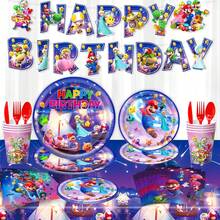 3/6 Piezas S-Uper Party Blowouts Bocinas de Fiesta Retráctiles Reino Champiñón Luigi Estrella de Poder Silbato de Papel Diseño Retro Para Favores de Cumpleaños Suministros de Vacaciones Regalo para Fans Estilo Aleatorio - Multicolor - Ver 4