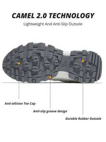 CAMEL CROWN Women's sports hiking shoes, new spring and summer sports shoes, versatile, breathable, casual, wear-resistant outdoor hiking shoes - 天空藍 - 查看 2