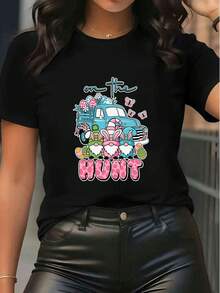 Women T-Shirts - Black - View 6