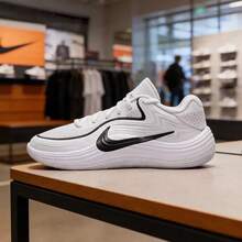 Nike Precision 8緩震貼合透氣男子籃球鞋 - 白色/黑色 - 查看 12