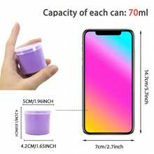 UINLE Baby 1pc/5pcs Kit Pembuatan Slime DIY, Warna Macaron Segar, Tekstur Cloud Butter Super Lembut Tidak Lengket, Stoples Kecil 70ml Kemasan Terpisah, Mainan Remas Penghilang Stres, Cocok Untuk Kelas Kerajinan Anak, Permainan Pesta Dan Relaksasi Sehari-hari - MultiWarna - View 11