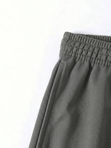 GRDR Men's Summer Minimalist Drawstring CasualBermuda Shorts - Dark Grey - View 7