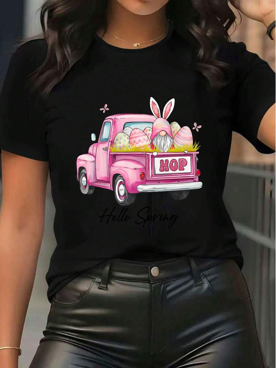 Women T-Shirts - Black - View 1