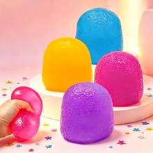 1pc/Random - Bestselling Stress Ball, Candy Texture Cube, Slow Rebound Squeeze Candy Toy, Suitable Teens And Adults, Hard-Like Squeeze Ball, Sensory Stimulation, Stress Relief, Birthday, Party, Holiday! - 藍色 - 查看 1