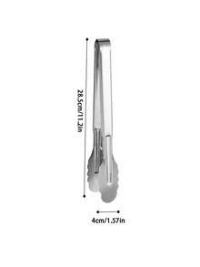 1/3pcs 9"/11"/13" Stainless Steel Food Tongs Kitchen Tongs BBQ Steak Tongs Bread Cake Food Tongs Multi-Functional Korean BBQ Tongs - Silver - View 9