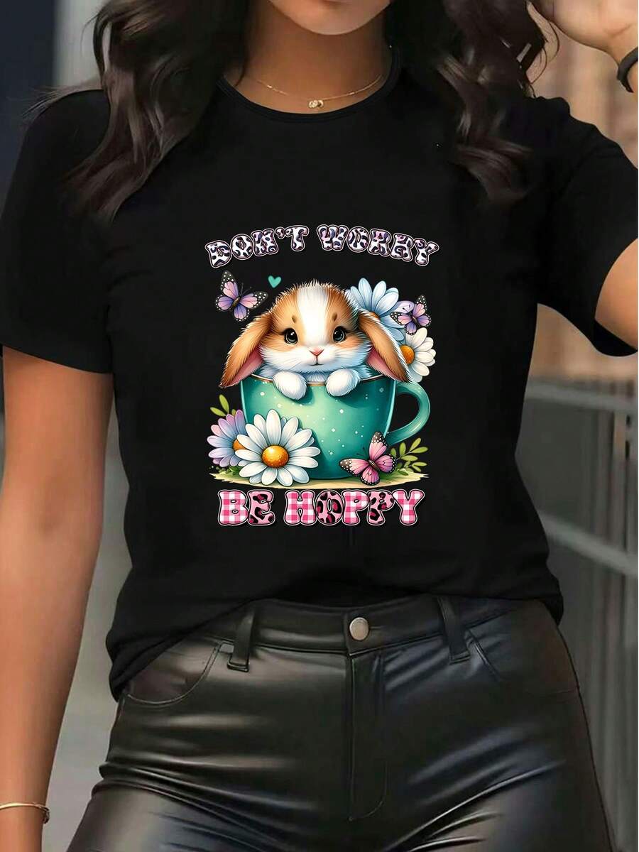 Women T-Shirts - Black - View 1