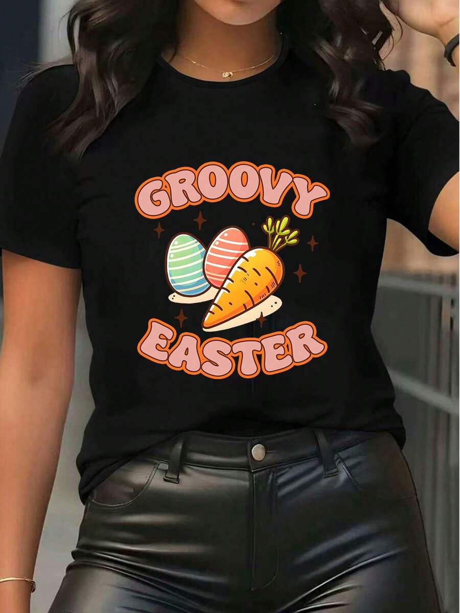 Women T-Shirts - Black - View 1