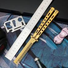1pc-Butterfly Comb Hand Exercise Outdoor Folding Flicking Training Toy Stress Relief Toy Novelty Toy Gift - Multicolor - View 11