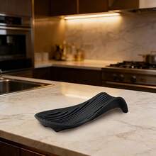 1pc Silicone Soup Spoon Holder, Non-Slip Heat-Resistant Kitchen Tool Storage Mat, Suitable For Cooking Utensil Organization, Fits Soup Spoons And Tongs - Multicolor - View 5